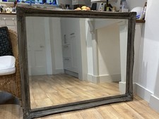 Large Centre Piece Bevelled Mirror Hardwood Frame 129cm Wide 106cm High New