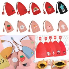 Women Cartoon Leather Key Holder Case Keychain Pouch Bag Key Ring Car Wallet NEW