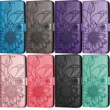 Sunflower Leather Wallet Case