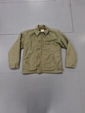 USN A2 Deck Jacket Large Regular Olive Green Dated 1972 Vintage Vietnam Era 