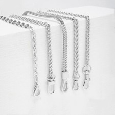 20~200CM Replacement Crossbody Silver Purse Chain For Strap Shoulder Bag Handbag