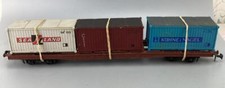 O GAUGE LIMA ITALY SNCF FREIGHTLINER CONTAINER CARRIER IN USED CONDITION