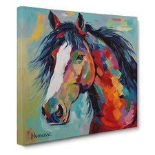 Shire Horse Fauvism Canvas