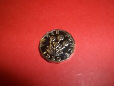 THREE PENNY COIN GOLF BALL MARKER - HIGHLY POLISHED - RARE - 1950 - 75th YEAR