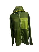 Arc’teryx Men’s Green Olive Hoodie CA 34438 Jacket Sz XL In Distressed