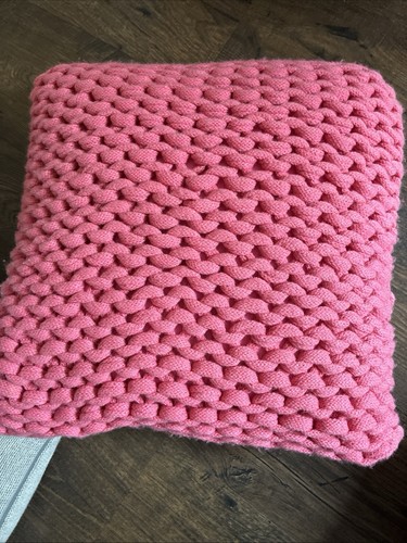 Cerise pink chunky knit - pink,