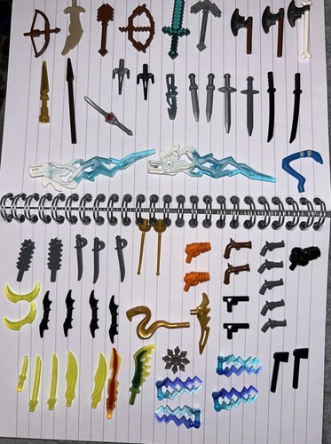 Lego mixed weapons lot 65 - mixed, x