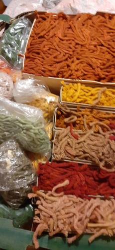 Job lot vintage rug - lot, yarn