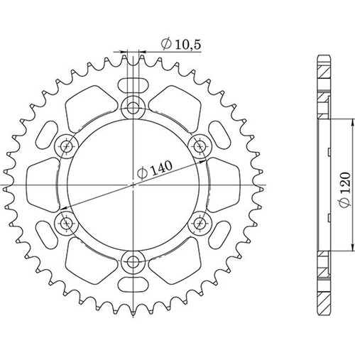Steel crown step 530 - steel,