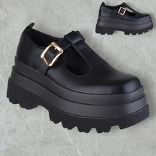 WOMENS LADIES GOTH PUNK CHUNKY