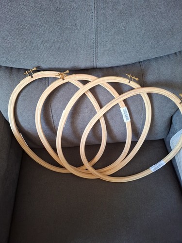 Wooden oval embroidery - oval,