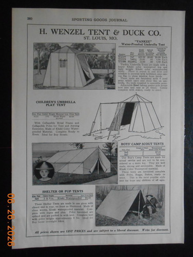 1930 wenzel tent duck - 1930,
