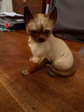 Large siamese cat figurine