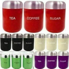 Set of 3 Tea Coffee Sugar