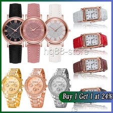 UK. Ladies Wrist Watches Watch Quartz Analogue Women Leather Strap Casual Gift