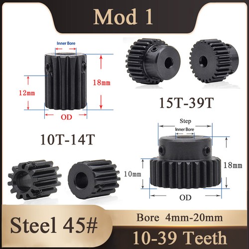 Mod steel spur - steel, 45#
