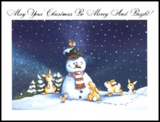 Greeting Card - Bird Rabbit