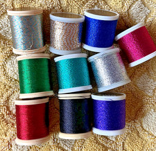 DMC Metallic Threads.  10