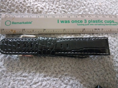 23mm steel mens leather - tw,