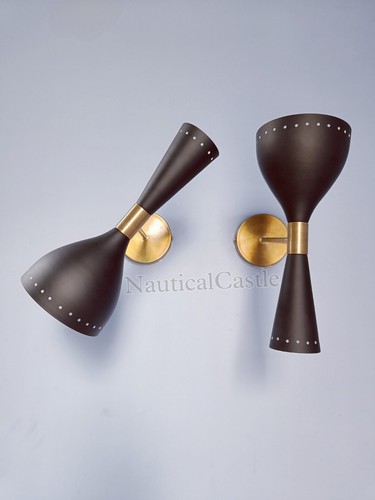 Wall sconce black - black, 1950's
