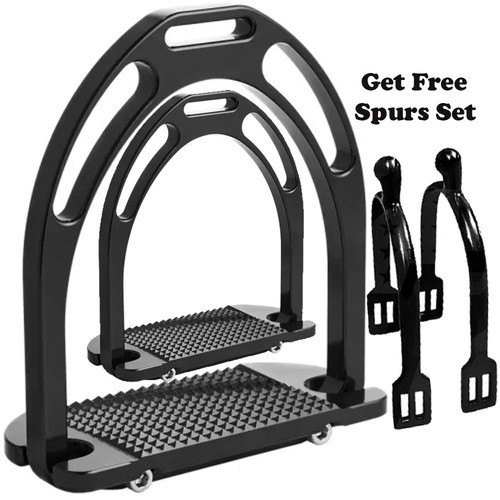 Black jin stirrups - black,