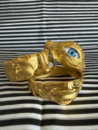 Schiaparelli style gold snake - schiaparelli,