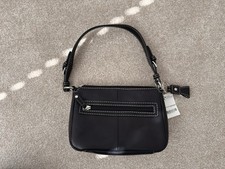 Black Leather Handbag With