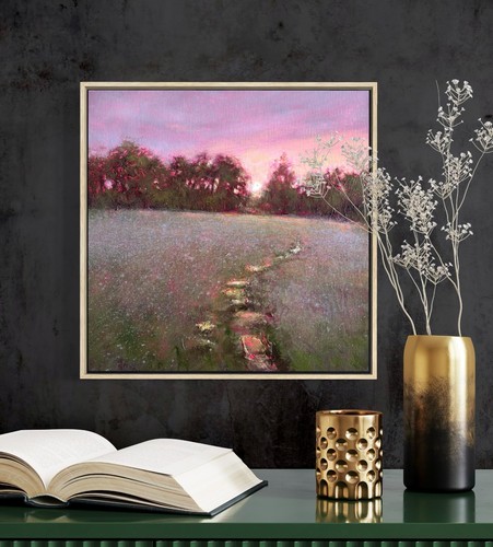 32x32cm original framed oil - 32x32cm,