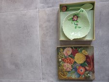 Carlton Ware Apple Blossom Dish And Spoon