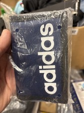 adidas Wallet Velc ro Tri fold Linear Navy Zipped Compartment zip sports money