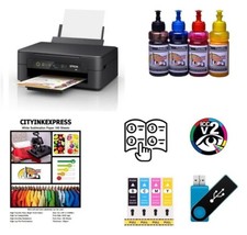 Sublimation printer starter Kit A4 :Epson WF-2110W, Paper, Ink, ICC Bundle