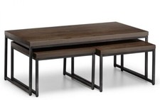 Dark Oak & Sleek Black Metal