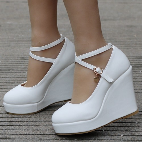 Womens ladies round - womens, wedge