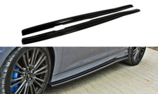 Side Skirts Diffusers Maxton Design Gloss Black ABS For Ford Focus Mk3 RS