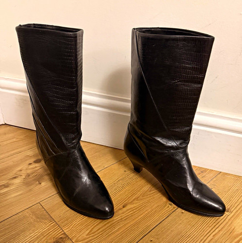 Women real black leather - real,