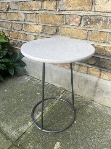 Bedside table with stone top - bedside,