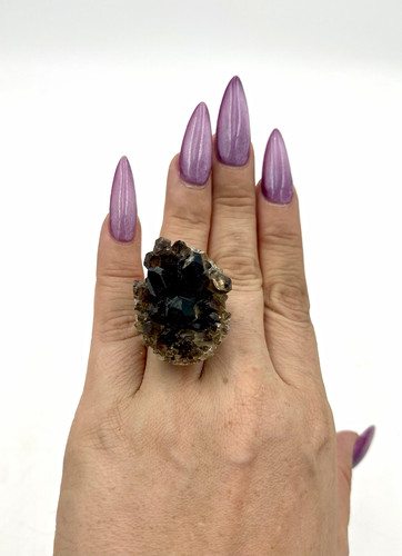 Smoky quartz cluster stone - smoky,
