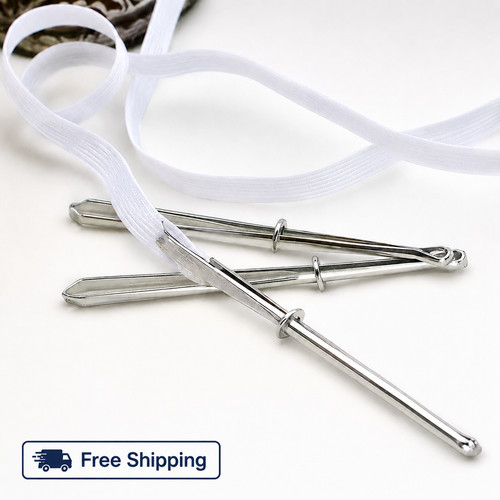 2pcs stainless steel elastic - stainless,