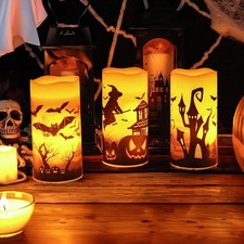 3pcs Halloween Paraffin