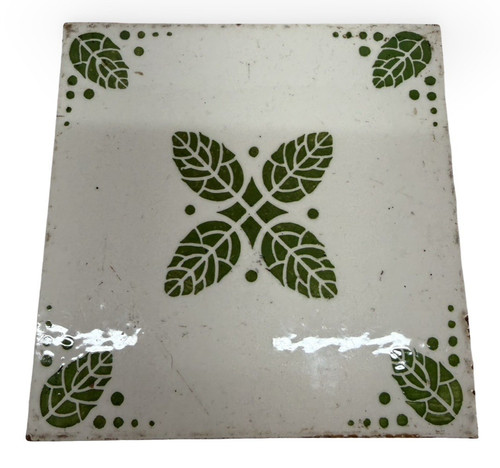 Vintage green leaf stencil - vintage,