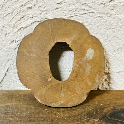 Showa retro wooden tsuba - showa,