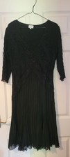 East Black Viscose Dress Size