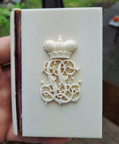 Rare biedermeier note book - biedermeier,