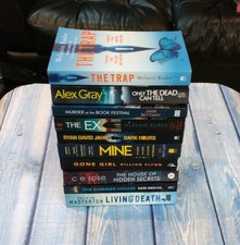 10 x Crime Thriller Suspense Paperback Books - (Bundle Job Lot) #e
