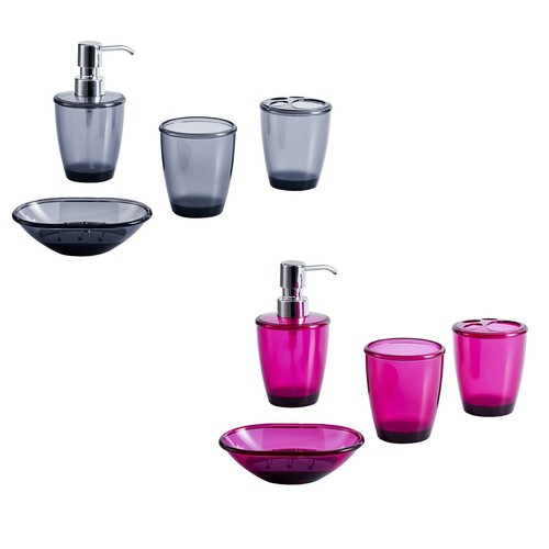 Acrylic bathroom set accessory - acrylic,