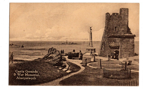 Aberystwyth castle grounds - castle,