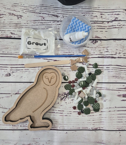 Owl mosaic craft kit - owl,