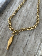 Gold Fish Charm Pendant COS