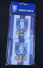 New Sealed 10 Pack Sheffield Wednesday Beer Mats Sheff Wed Swfc Man Cave Bar 