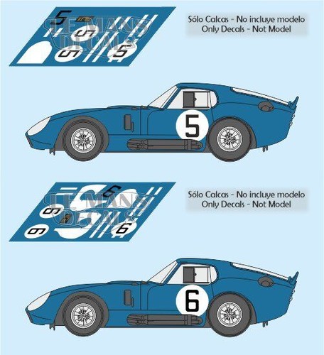 Decals shelby cobra daytona - decals, ac